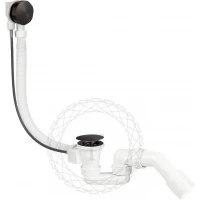 Слив-перелив для ванны Filarete FL80BG полуавтомат, графит