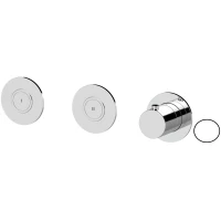 Термостат для ванны Remer X Style X99D2PKBBO встраиваемый, белый матовый