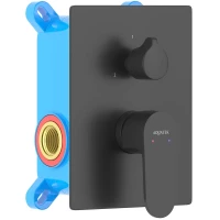 Смеситель для ванны Aquatek Оберон AQ1246MB встраиваемый, черный матовый