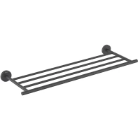 Полка для полотенец Aquatek Оберон AQ4222MB 66,7 см, черный матовый