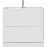 Тумба Bianco Lucido 89,6 см BelBagno Acqua ACQUA-900-2C-PIA-BL