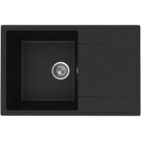 Кухонная мойка Practik PR-M-735-004 73,5x47,5 см, оникс