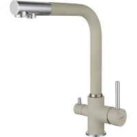 Смеситель для кухни GranFest 3611 с подключением к фильтру, топаз