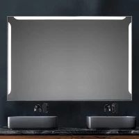 Зеркало Xpertials Alice 84354135-41680 120x80 см, с LED-подсветкой, сенсорным выключателем, диммером, нержавеющая сталь