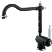 Смеситель для кухни Timo Morea 2406F black черный матовый