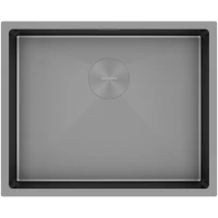 Кухонная мойка Paulmark Next PM215444-MG 54x44 см, серый матовый