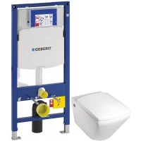 Комплект подвесной унитаз Jacob Delafon Escale E1306-00 + система инсталляции Geberit 111.300.00.5