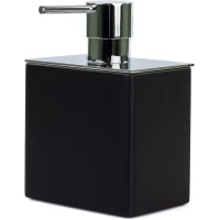 Дозатор для жидкого мыла Stil Haus Rettangolo 1203(08-NE) настольный, хром/черный