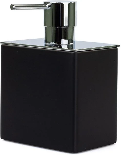 Дозатор для жидкого мыла Stil Haus Rettangolo 1203(08-NE) настольный, хром/черный
