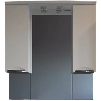 Зеркальный шкаф 94,2x102 см белый ASB-Mebel Мессина