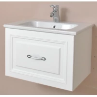 Тумба с раковиной белый матовый 60,5 см Atoll Валери