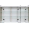 Зеркальный шкаф 100x74 см белый глянец Dreja Premium 77.9003W - 7