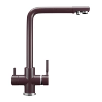 Смеситель для кухни с подключением к фильтру Ulgran шоколад U-016-345