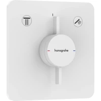 Смеситель для ванны Hansgrohe DuoTurn Q 75414700 встраиваемый, белый матовый