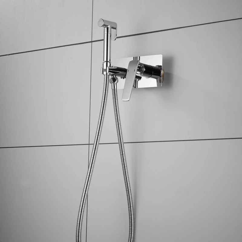 Гигиенический душ Shevanik S8005 со смесителем, хром