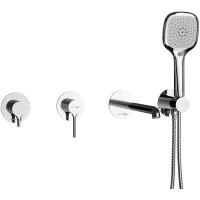 Смеситель для ванны WasserKRAFT Rhein A9951.99DVR2.444.010.065.443 встраиваемый, с душевым гарнитуром, хром