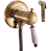 Гигиенический душ Rav Slezak Labe L547SM со смесителем, бронза