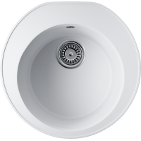 Кухонная мойка Omoikiri Tetogranit Miya 50R-WH 4993506 50,5x49 см, белый