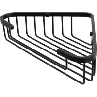 Полка для ванной Allen Brau Priority 6.31A16-31 16,7x16,7 см, угловая, черный матовый