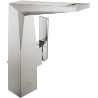 Смеситель для раковины Grohe Allure Brilliant 24400DC0 с донным клапаном, суперсталь