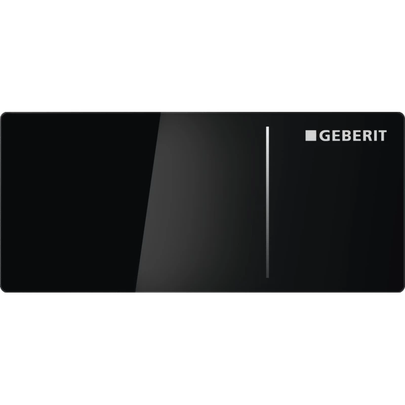 Дистанционная клавиша смыва Geberit Sigma 70 черное стекло, для бачков Sigma 12 см 115.630.SJ.1
