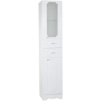 Пенал Bellezza Кантри 4629905110018 напольный L/R, белый глянец