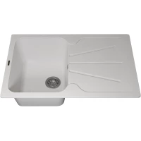 Кухонная мойка Uperwood Quartz Premium UPD-04 3910202112 78x51 см, белый