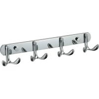 Планка с крючками Savol S-002254 для ванны, хром