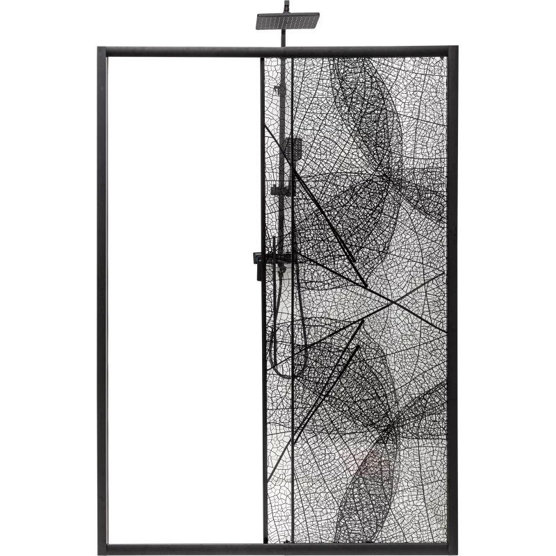 Душевая дверь 140-160 см Deto FB140 прозрачное с рисунком
