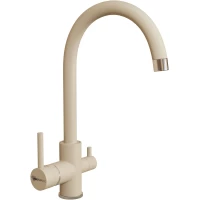 Смеситель для кухни Uperwood UPD-003-04 с подключением к фильтру, хром/лен