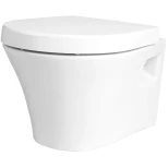 Изображение товара унитаз подвесной creo ceramique paris pa1100+pa1001 с сиденьем микролифт, белый