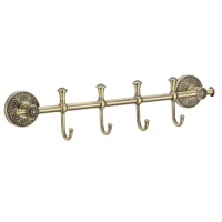 Планка с крючками Savol 58C S-005874C для ванны, бронза