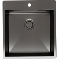 Кухонная мойка Reflexion Iseo RX2246BL 46x50 см, оружейная сталь