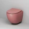 Унитаз подвесной Grossman GR-4455PIMS безободковый, с сиденьем микролифт, розовый матовый - 7