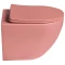 Унитаз подвесной Grossman GR-4455PIMS безободковый, с сиденьем микролифт, розовый матовый - 3