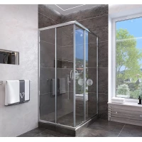 Душевой уголок 89x89 см Veconi Rovigo RV113-90-01-C4 прозрачное