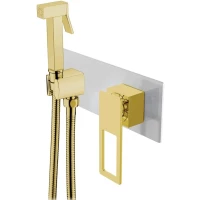 Гигиенический душ Boheme Q 147-CRG со смесителем, хром/золотой