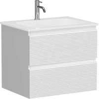 Тумба под раковину Sancos Folk FL60W 59 см, подвесная, белый матовый