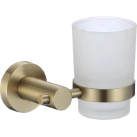 Стакан для зубных щеток Savol S-005658C настенный, золотой матовый