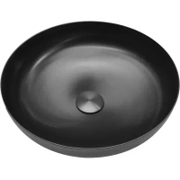 Раковина-чаша Abber Wasser Kreis AF2412MB 35,9x35,9 см, накладная, черный матовый