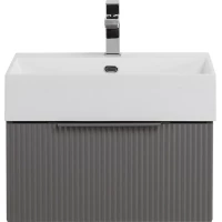 Тумба под раковину Cezares Premium 55414 50,4 см, подвесная, Plisse Grigio Nuvola