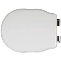 Сиденье для напольного унитаза белый/хром Tiffany World Bristol TWBR07bi/cr