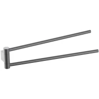 Полотенцедержатель Timo Luiro 18559/18 43,7 см, поворотный, двойной, вороненая сталь