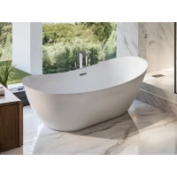 Акриловая ванна Ceruttispa Nemi CT10507 170x74 см, отдельностоящая, белый матовый