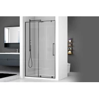 Душевая дверь Royal Bath Bern Bern-S RB100-T-BL 100 см, профиль черный матовый, стекло прозрачное