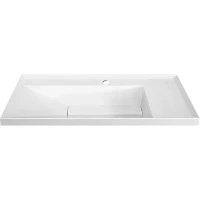 Раковина Belux Фаворит 1000-01 Solid Surface 4810924289759 100,1x50,2 см L, накладная, белый матовый