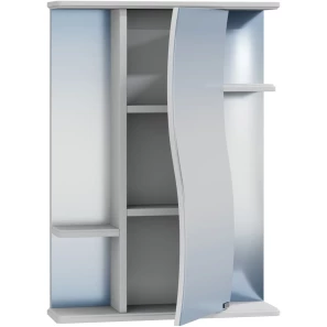 Изображение товара зеркальный шкаф 55x72,5 см белый глянец санта лира 101052
