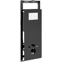 Инсталляция для унитаза WasserKRAFT Salm 27 27TLT.010.ME.BL.WH02 с кнопкой смыва, белый