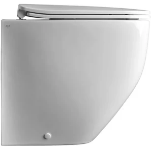 Изображение товара унитаз приставной axa white jam wcfs3312601 безободковый, с сиденьем микролифт, белый глянец