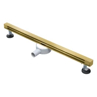 Душевой трап (лоток) AltroBagno Trave AltroBagnoTrave071221BG 80 см, с решеткой, щелевой, золотой матовый